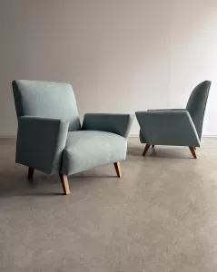 Par De Poltronas Brancas com Selo Original