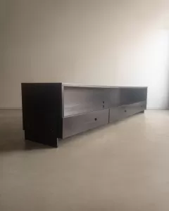 Rack Ebanizado com Gavetas