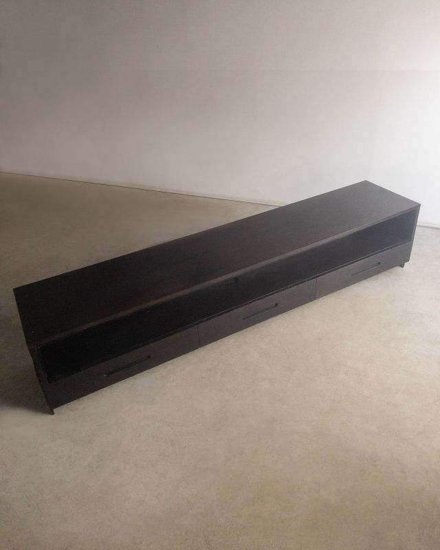 Rack Ebanizado com Gavetas