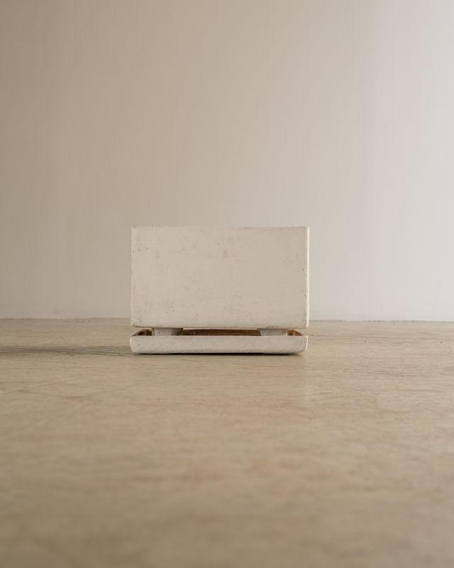 Vaso Quadrado com Prato (Selado)