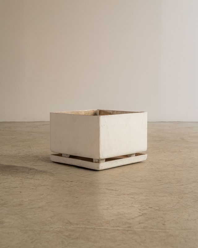 Vaso Quadrado com Prato (Selado)