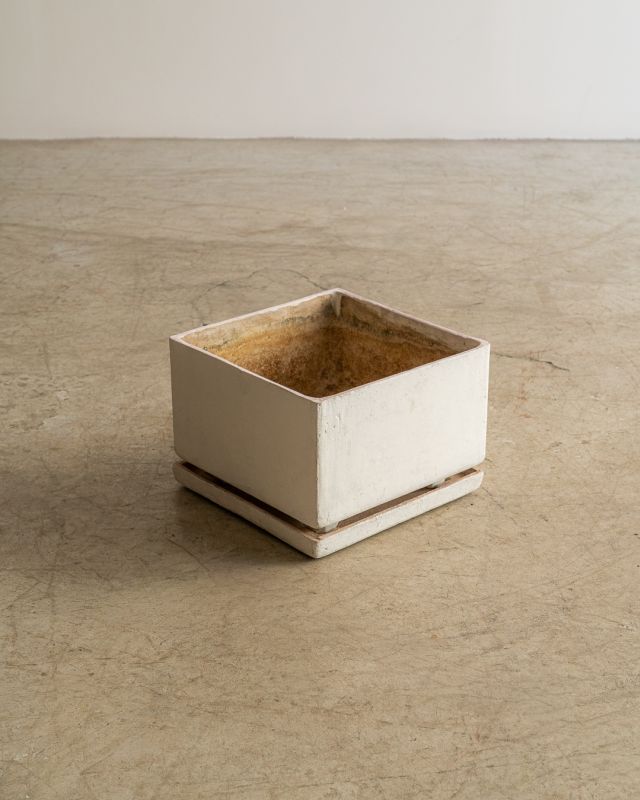 Vaso Quadrado com Prato (Selado)