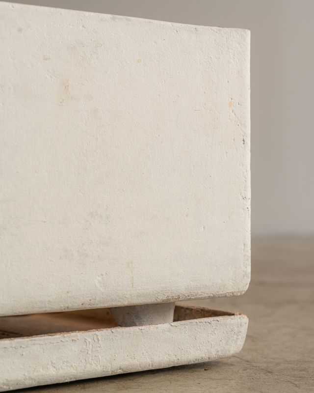 Vaso Quadrado com Prato (Selado)