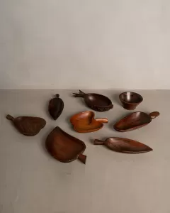 Conjunto de Petisqueiras de Jacarandá Maciço